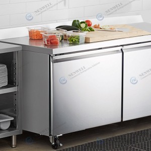 NW-UWT48R UWT60R Catering Small Double Door Frost Free Integrated Under Counter Worktop Fridges And Freezers Price For Sale | factory and manufacturers