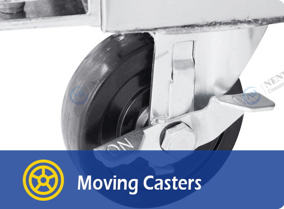 Moving Casters | NW-UWT48R-UWT60R small worktop fridge