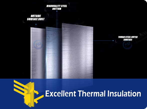 Excellent Thermal Insulation | NW-UWT48R-UWT60R double door undercounter freezer