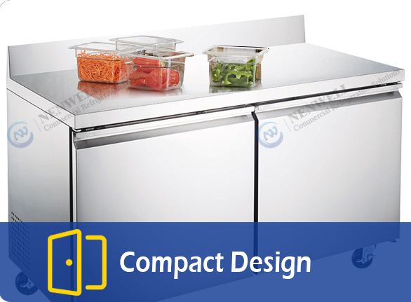 Compact Design | NW-UWT48R-UWT60R under worktop freezer frost free