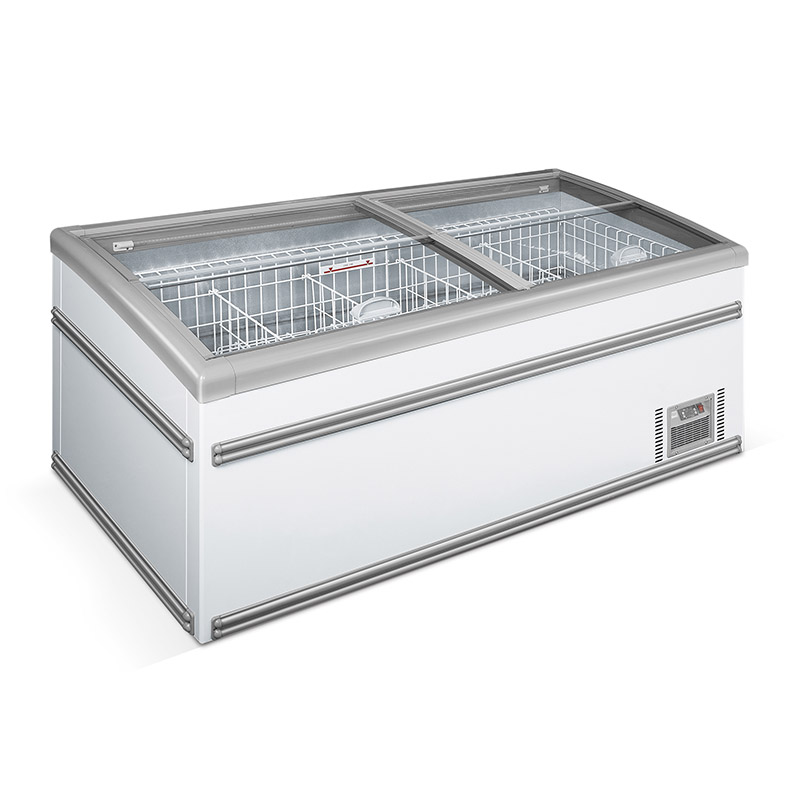 Grocery Store Plug-In Deep Freeze Storage Island Display Freezer