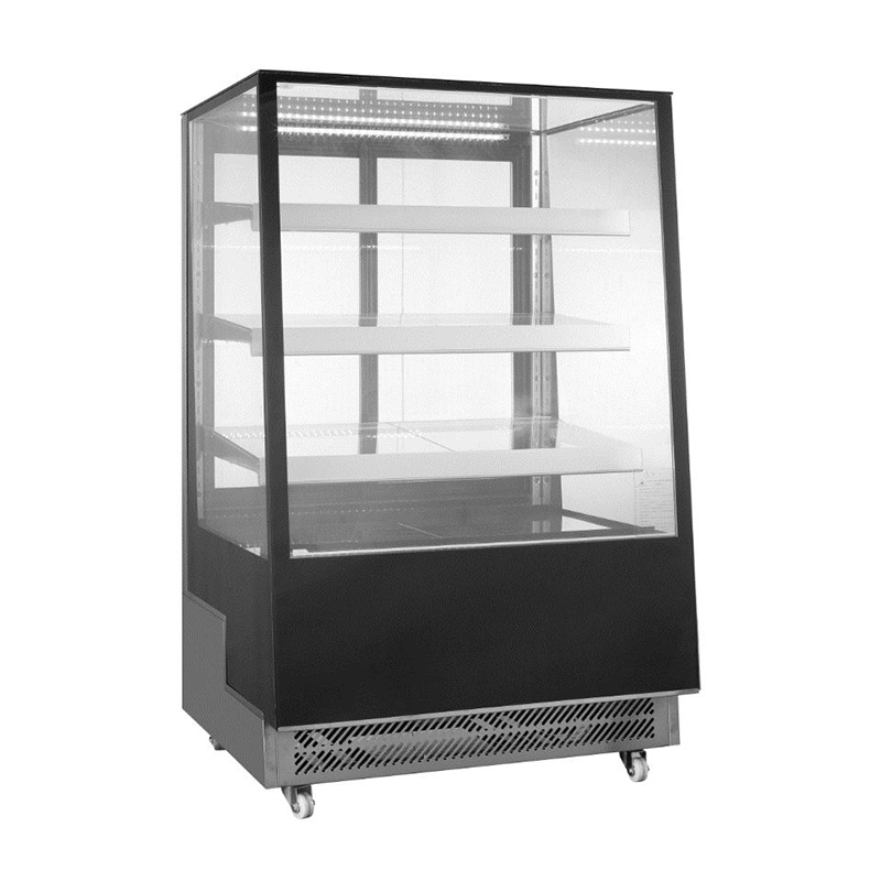 Grocery Store Commercial Rear Sliding Doors Cake Display Refrigerator Para sa Macaron