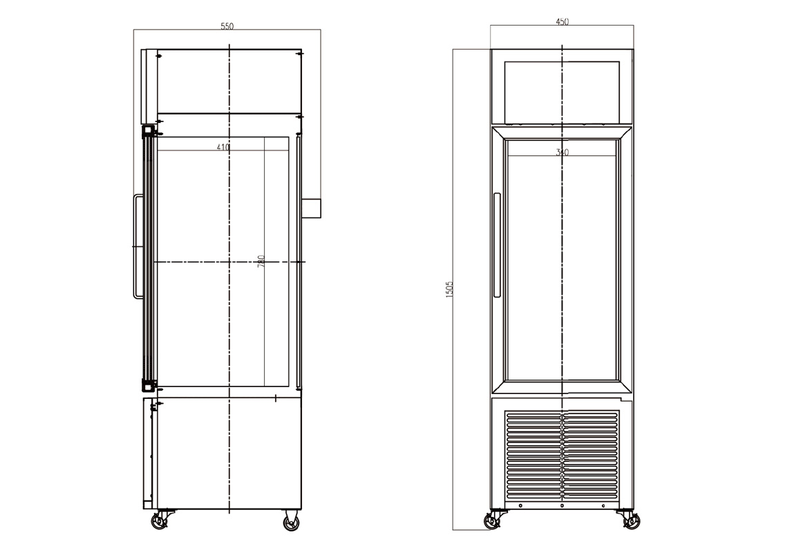 NW-XC88L Dimensions | blood storage refrigerator