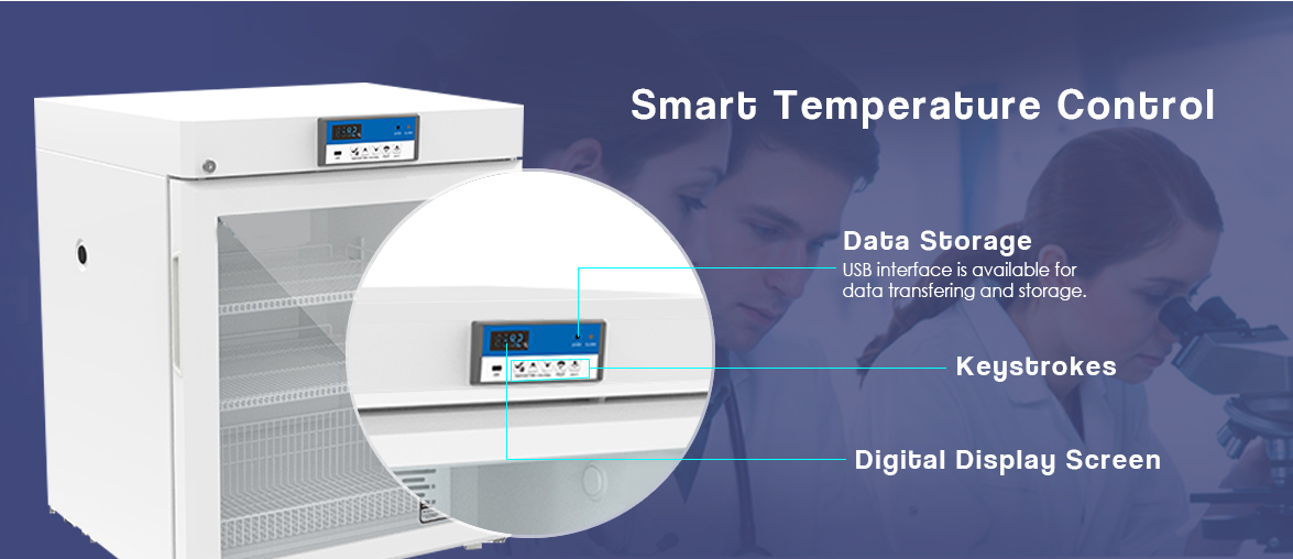 NW-YC130L biomedical refrigerator with smart temperature control system