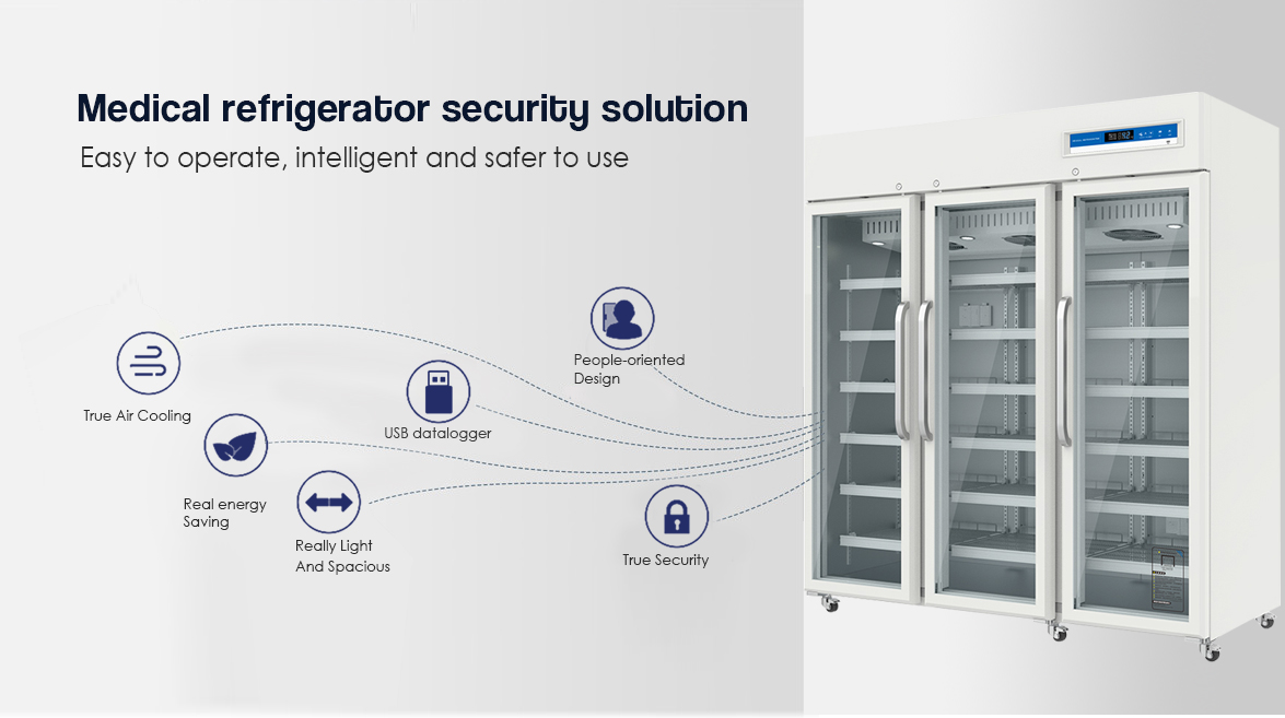 NW-YC1505L vaccine refrigerator for sale | Medical Refrigerator Security Solutions
