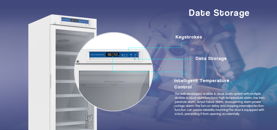 NW-YC525L pharmaceutical grade refrigerators for vaccines | Smart Temperature Control