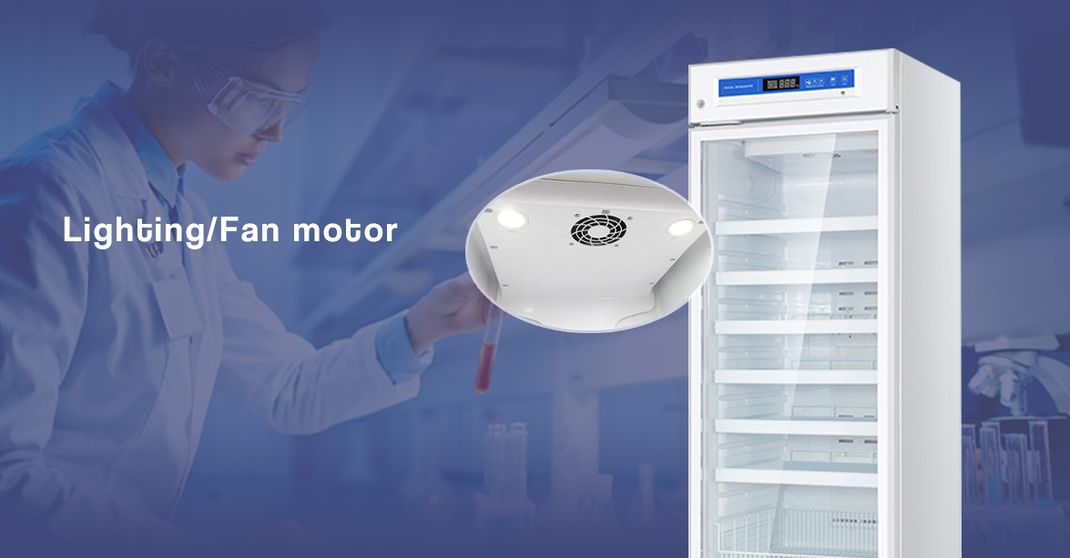 NW-YC525L_09 pharmaceutical refrigerator price | LED Lighting And Fan Motor
