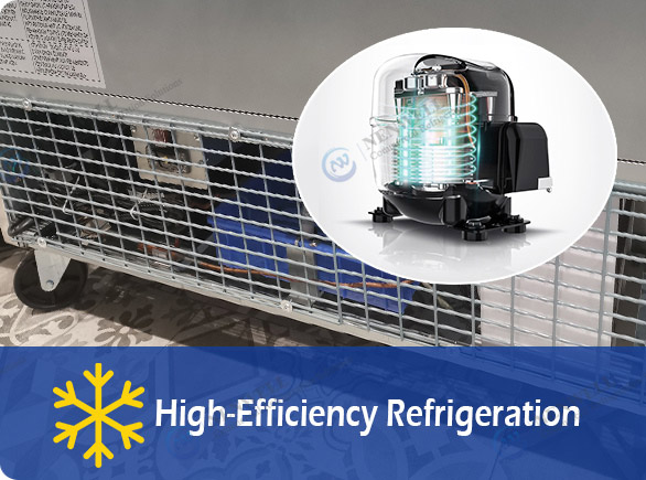 High-Efficiency Refrigeration | NW-Z06F-D06F reach in freezer commercial