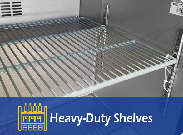 Heavy-Duty Shelves | NW-Z06F-D06F stainless steel reach-in freezer