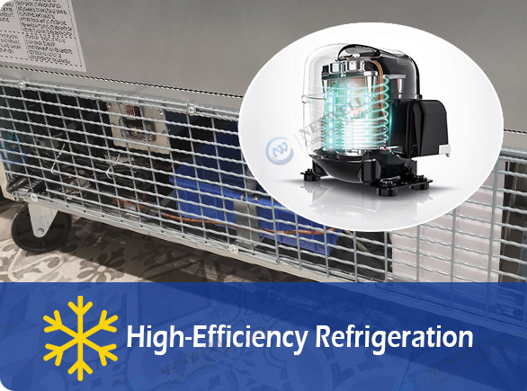 High-Efficiency Refrigeration | NW-Z10EF-D10EF reach in refrigerator