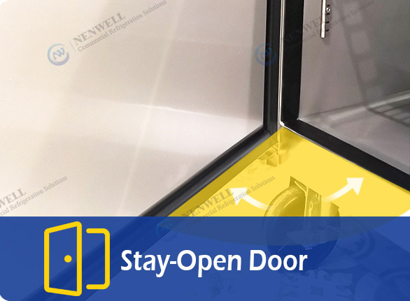 Self-Closing Door | NW-Z10F Z12F D10F D12F 2 door kitchen cooler