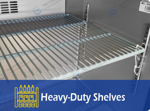 Heavy-Duty Shelves | NW-Z10F Z12F D10F D12F commercial reach in cooler