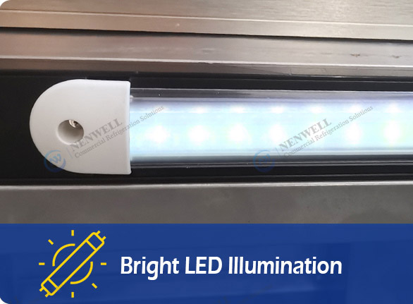 Bright LED Illumination | NW-Z16F Z20F D16F D20F kitchen upright freezer
