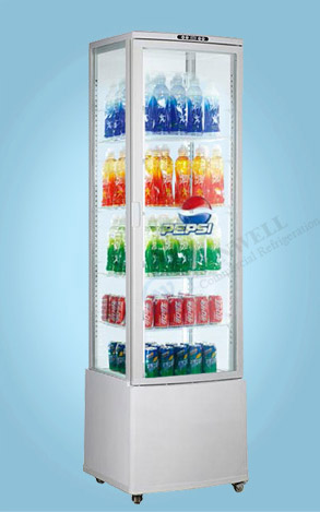 Custom Branding | pass through refrigerated display case