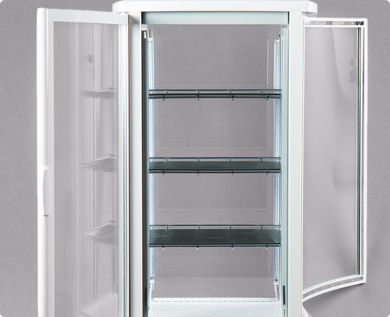 Rear Glass Door Option | see-through display cooler