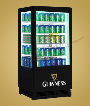Custom Branding | pass through display fridge