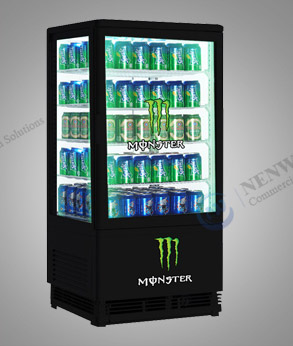 Custom Branding | pass through display fridge