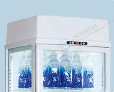 Top Lightbox Option | see through display fridge