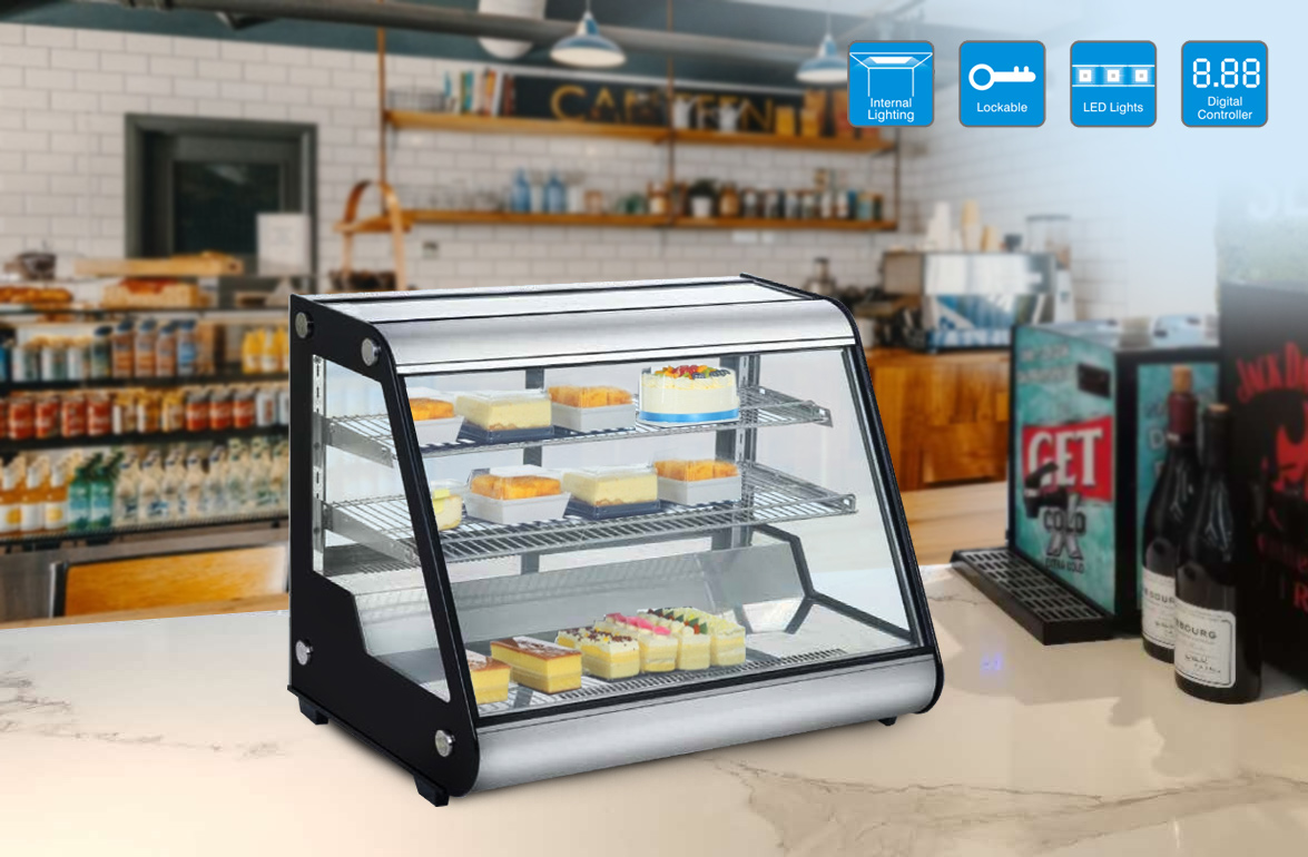 RTW-160L-2 Kommersiellt bageri Små bänkskiva tårtor och bakverk Glas Display Bänk Kylskåp Pris Till Salu |tillverkare och fabriker
