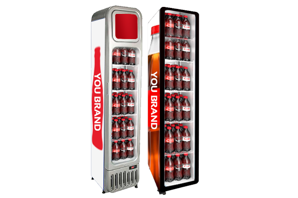 Nevera de pantalla fina per a Coca-Cola (Coca-Cola)