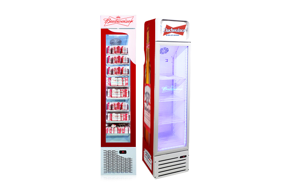 Custom-Branded Slimline Display Fridges Coolers For Budweiser Beer Promotion