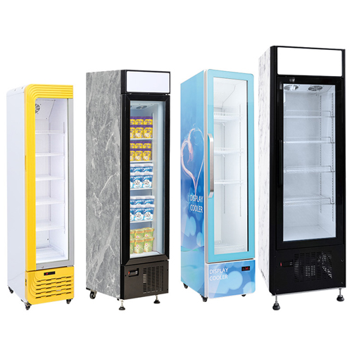Slimline Thin Compact Soft Drink Upright Display Cooler