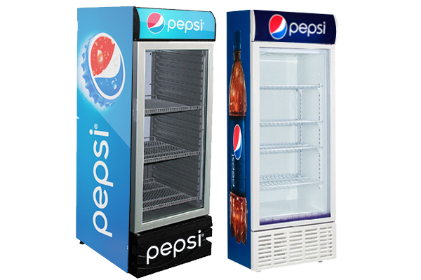 Upright Display Fridge - Branded Mini And Upright Display Fridges And Coolers For Pepsi Cola Promotion