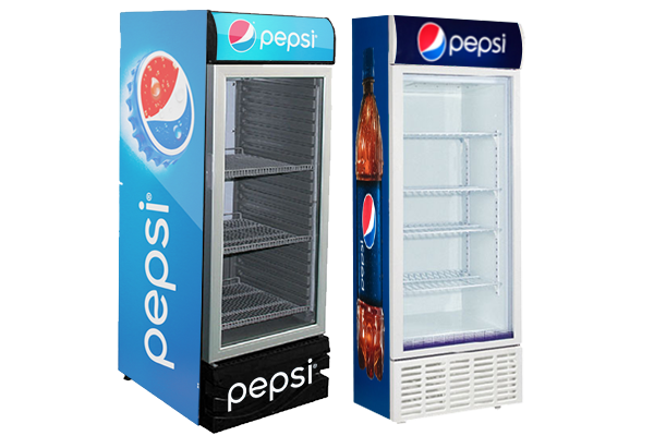 Stojanová chladnička - Značkové mini a stojanové chladničky a chladničky na propagáciu Pepsi Coly
