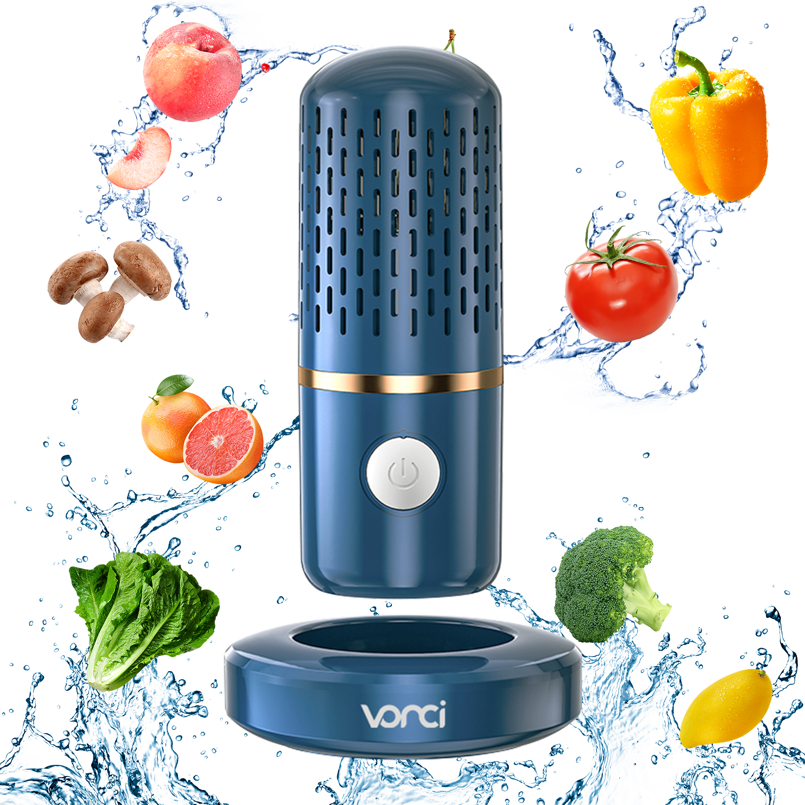 Fruit and Vegetable Washing Machine Allnice Fruit and Vegetable Cleaner  Device USB Rechargeable Food Purifier Automatic Household Cleaning Gadgets  for