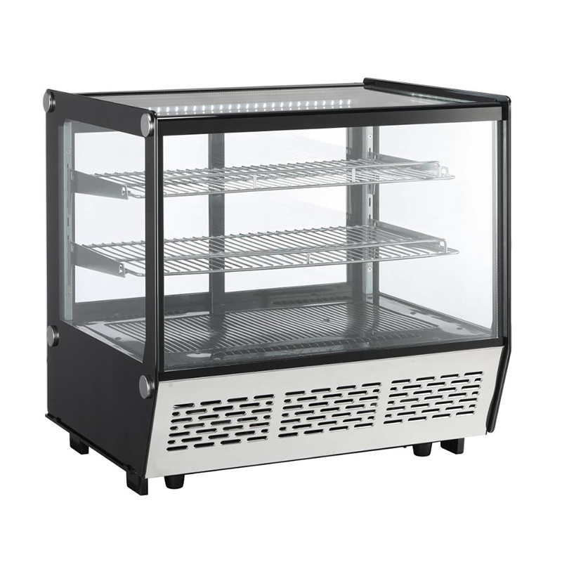 Commercial Straight Front Glass Countertop Cake Display Fridge For Pastry And Cake Display