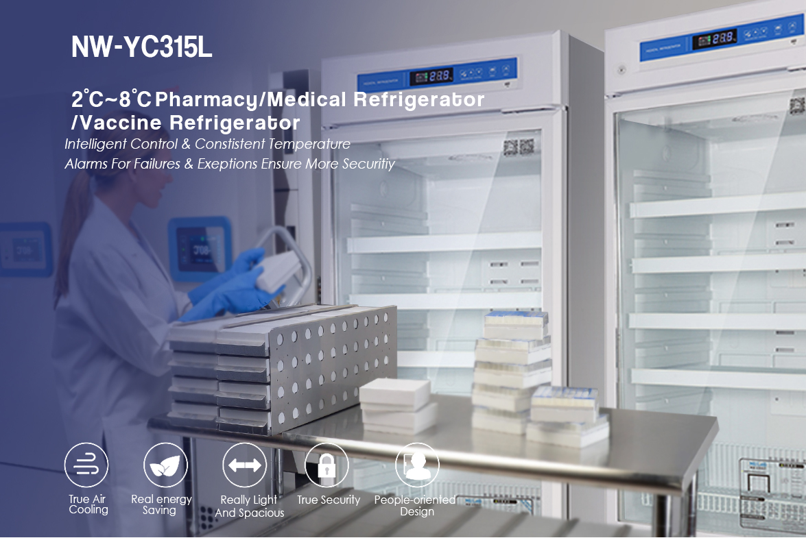 NW-YC315L Upright Medical Pharmacy And Laboratory Refrigeration Equipment Price For Sale | factory and manufacturers