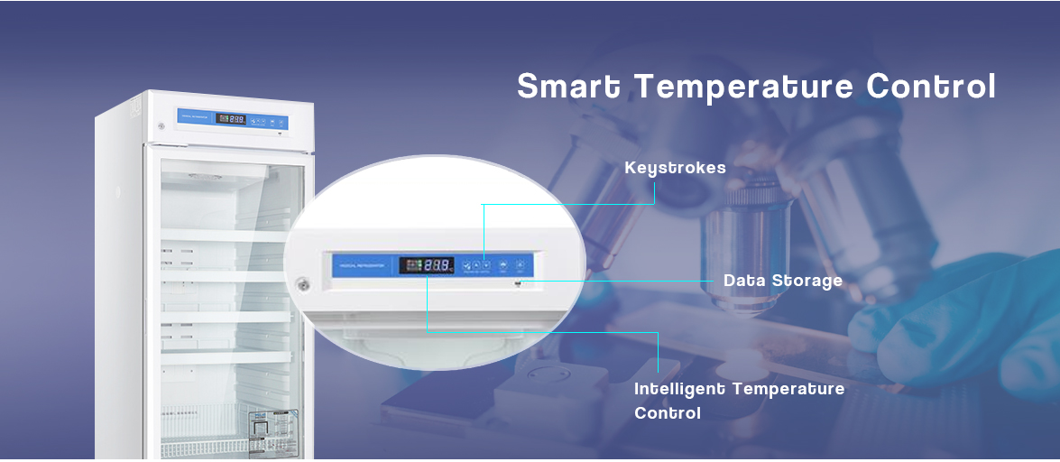 NW-YC315L pharmacy refrigeration equipment with smart temperature control system
