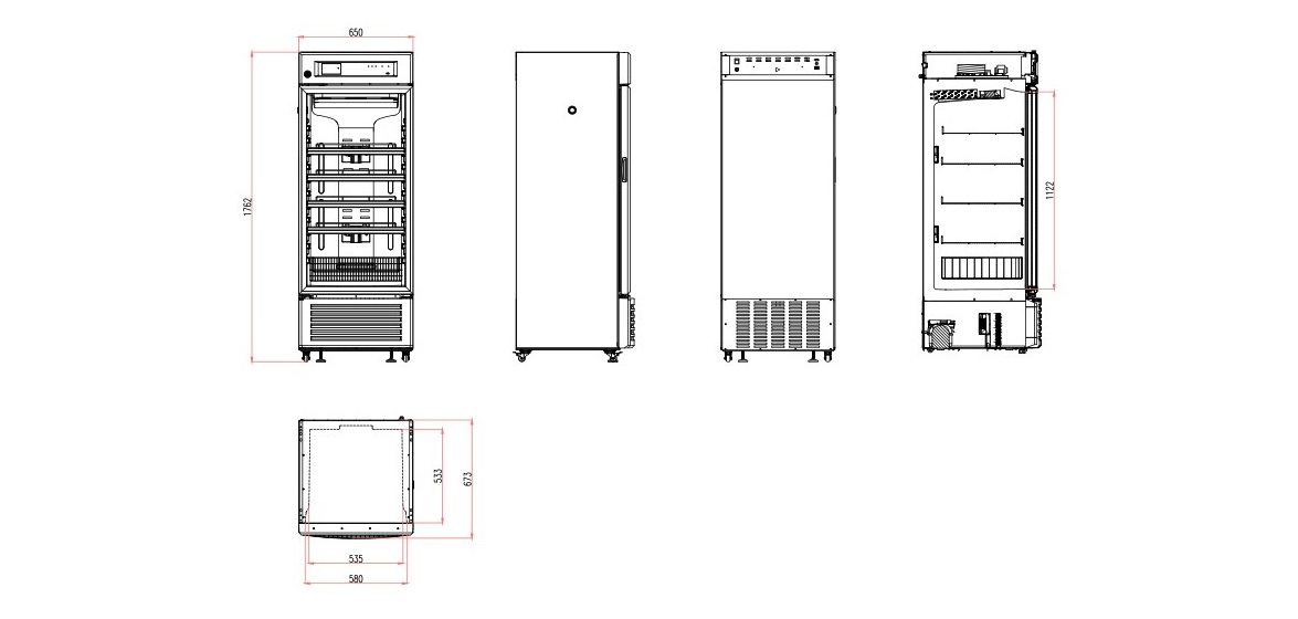 medical refrigeration equipment | dimensions