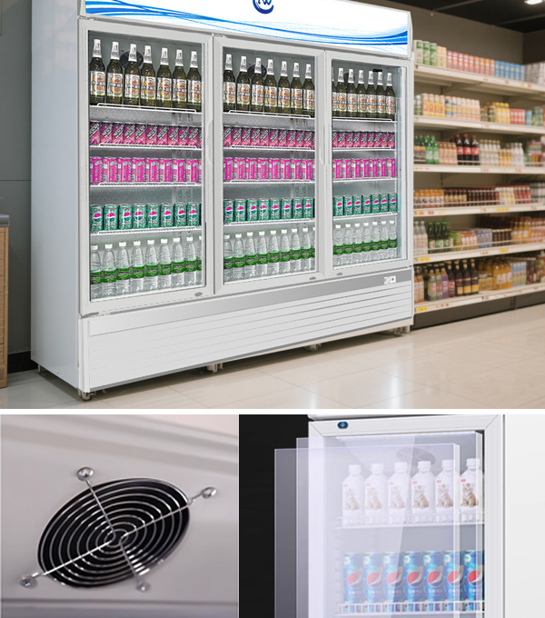 How to choose a three-door upright cabinet for a supermarket?