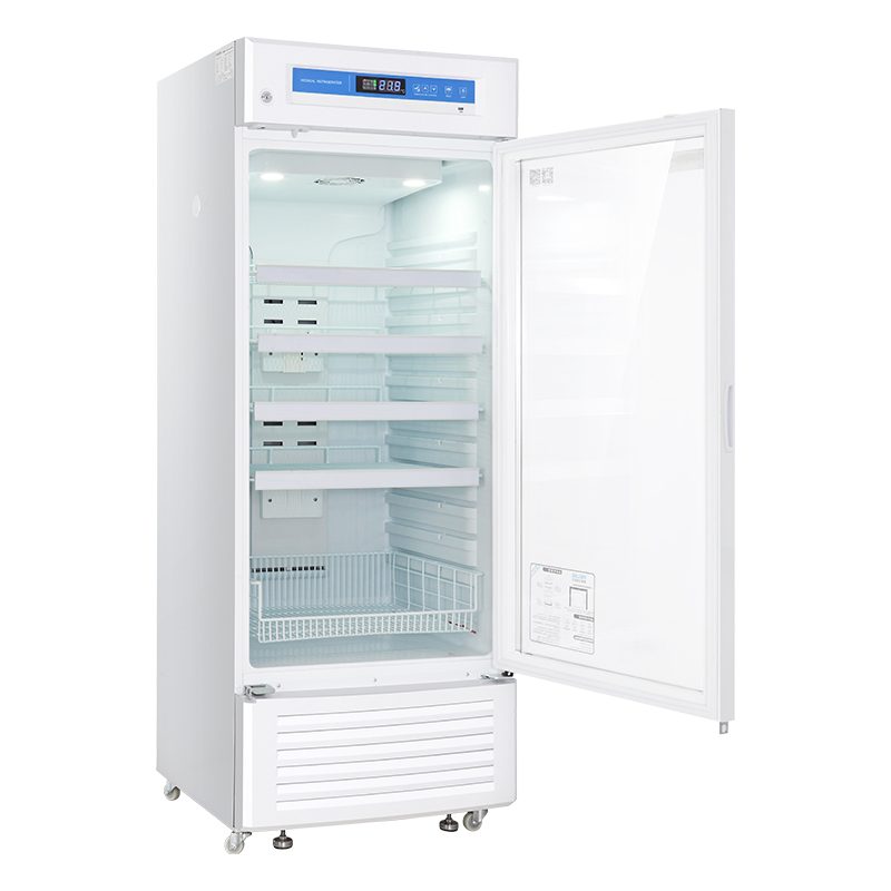 frigorifero medico con porta in vetro per farmacia, medicina e vaccino