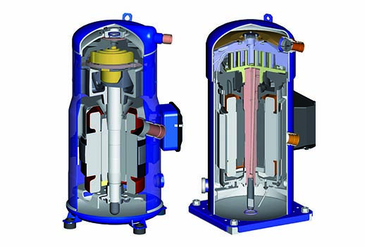 scroll-Compressors-internal-structure-diagram-and-how-it-work-principle