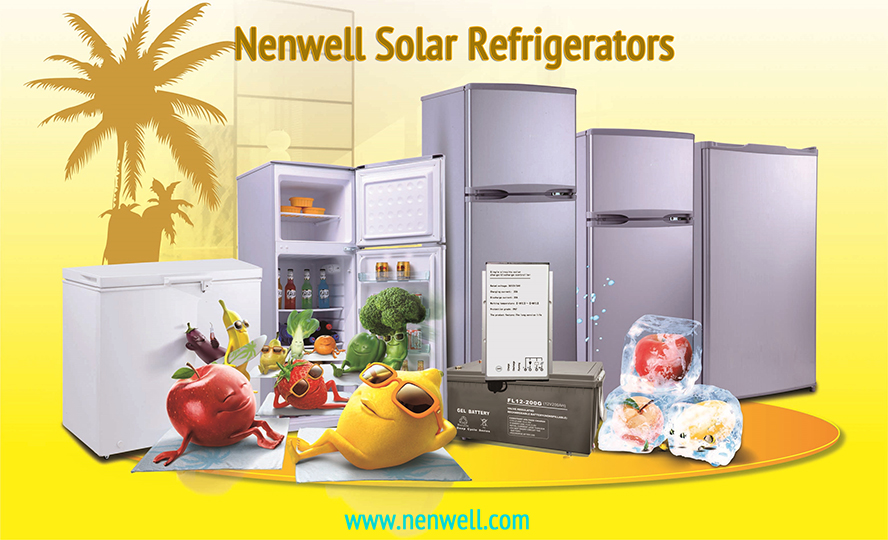 solar powered refrigerators with solar panels