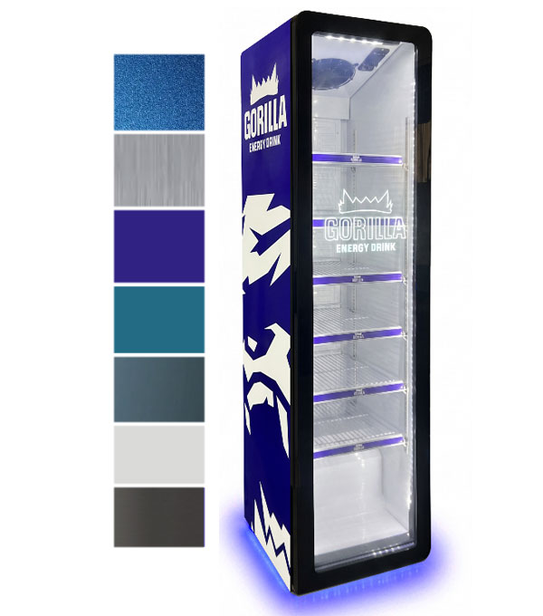 Custom UV Printing for In-Store Beverage Display Cabinets