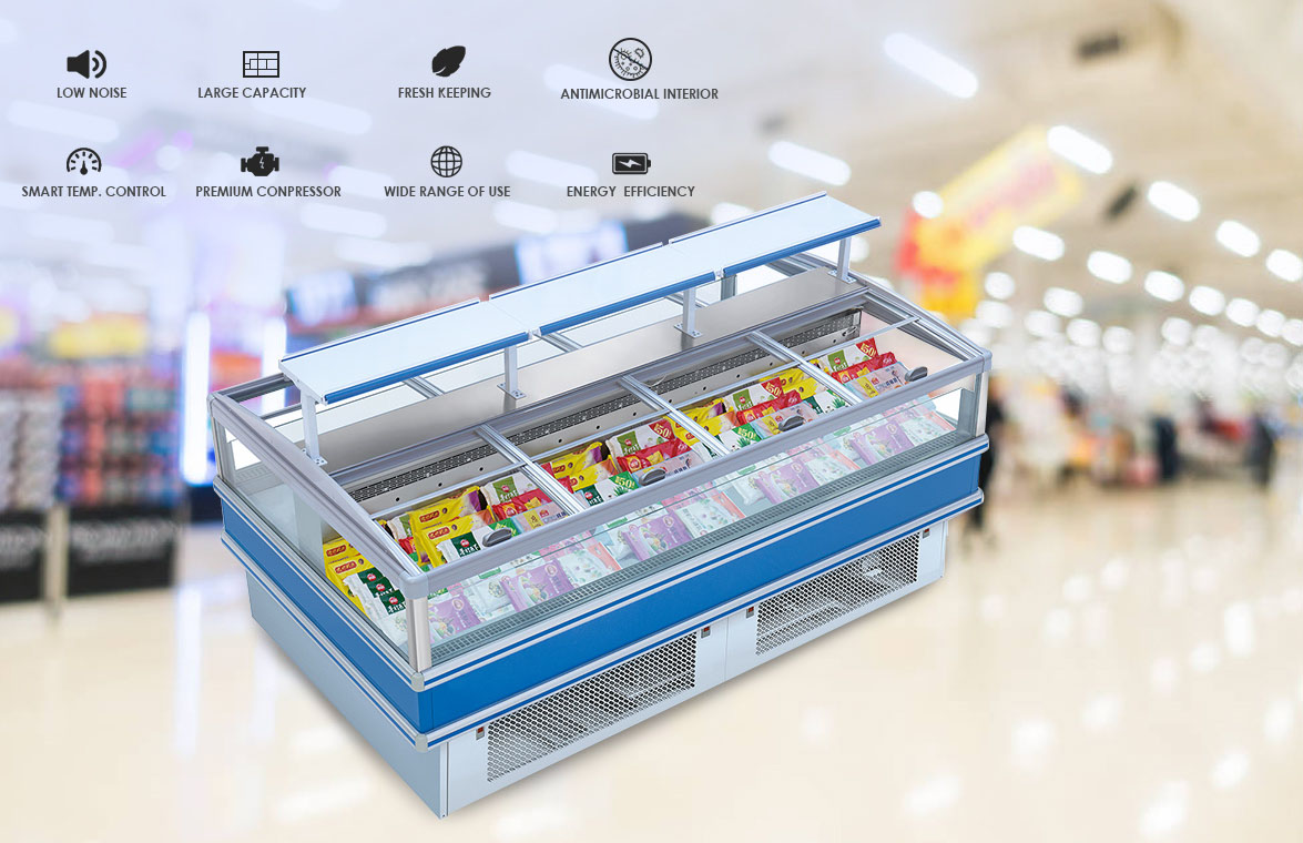 NW-DG20S 25S Supermarket Plug-In Deep Frozen Food Storage Island Chest Freezer Refrigerator Price For Sale | factory and manufacturers