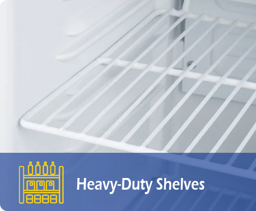 NW-SC21B countertop prep cooler with heavy-duty shelves